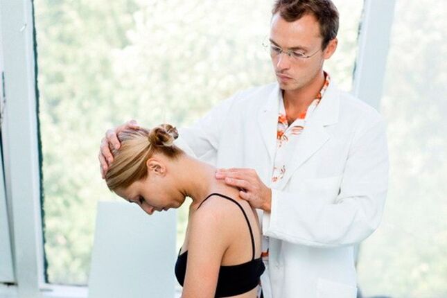 Doctor's appointment for cervical osteochondrosis