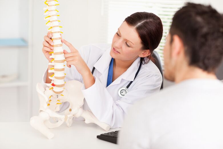 Consultation with a specialist in cervical osteochondrosis